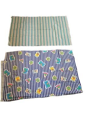 2 Marcus Bros  80s Deadstock Fabric 1.5 yards each Floral Neon Beach themes
